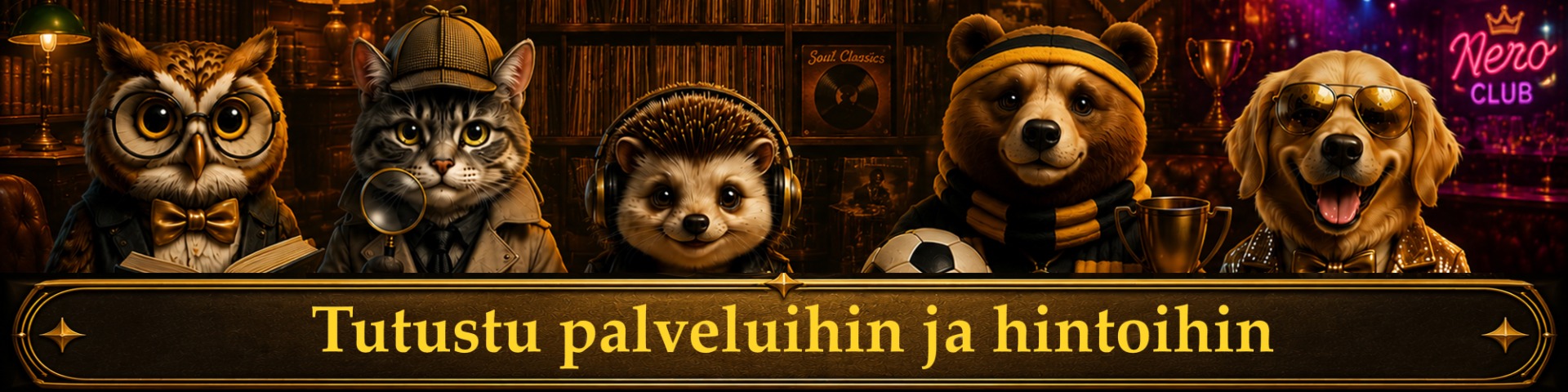 Nero-tietovisasarjan palvelut ja hinnat